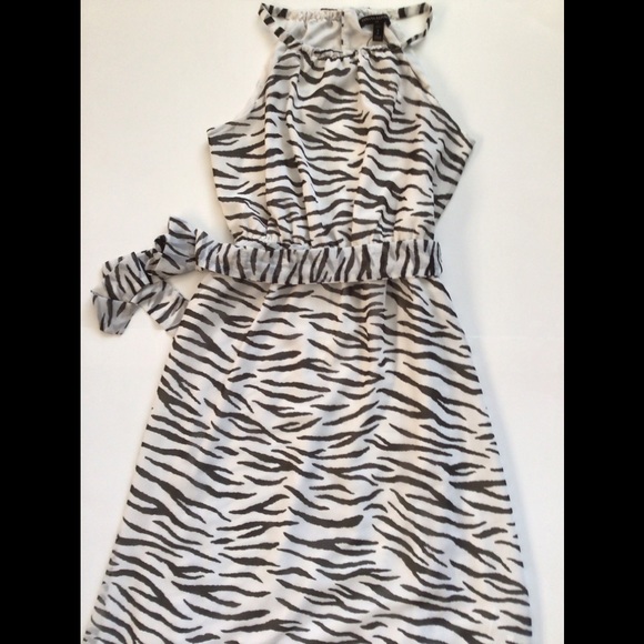 Banana Republic Zebra Print Halter Dress - Picture 2 of 9